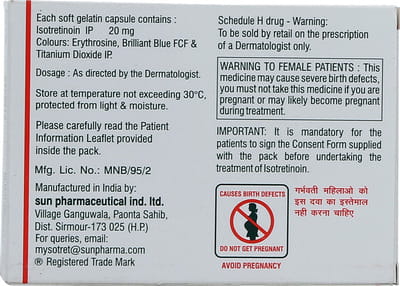 Sotret 20mg Strip Of 10 Capsules