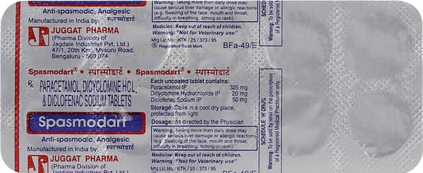 Spasmodart Tablet