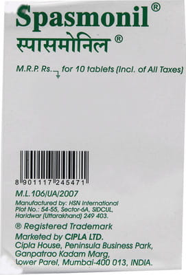 Spasmonil Strip Of 10 Tablets