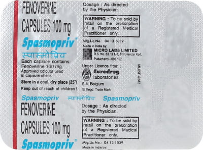 Spasmopriv 100mg Strip Of 10 Capsules