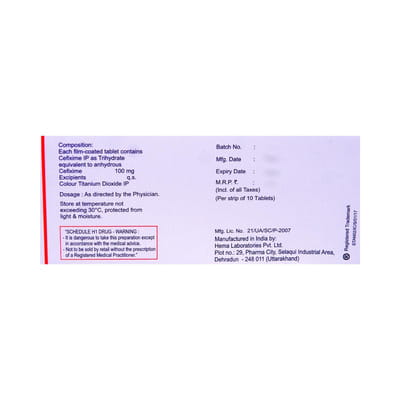 Stancef O 100mg Strip Of 10 Tablets