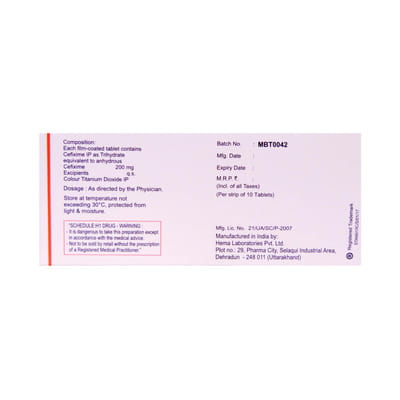 Stancef O 200mg Strip Of 10 Tablets