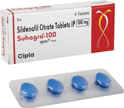 Suhagra 100mg Strip Of 4 Tablets