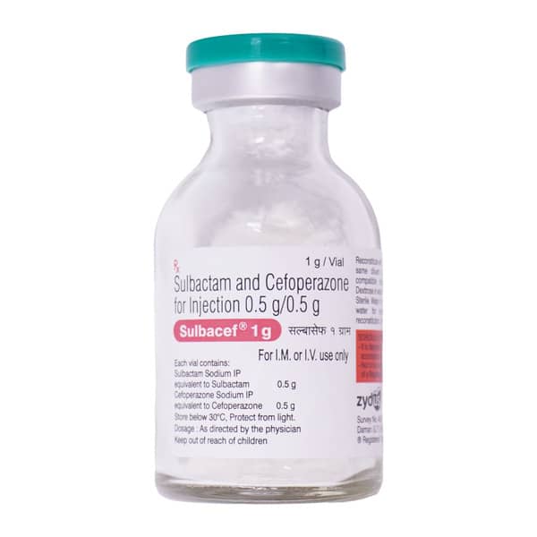 Sulbacef 1Gm Dry Vial Of 1 Powder For Injection
