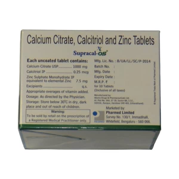 Supracal Os Strip Of 10 Tablets