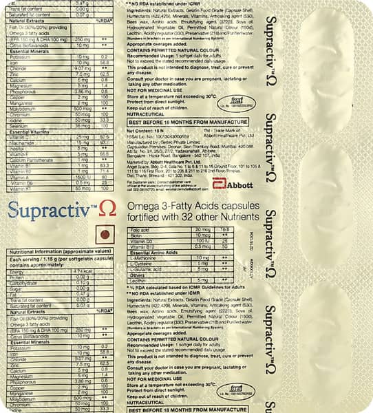 Supractiv Omega Softgel Capsule