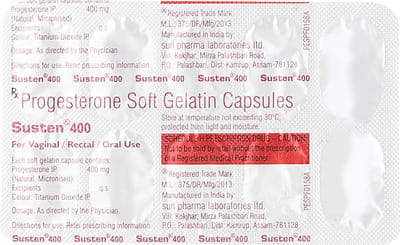 Susten 400mg Strip Of 10 Oral/Vaginal/Rectal Capsules