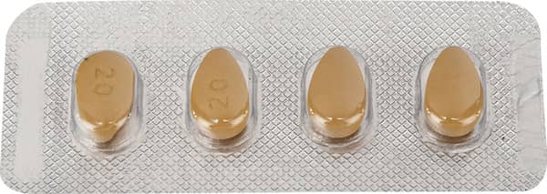 Tadacip 20mg Strip Of 4 Tablets