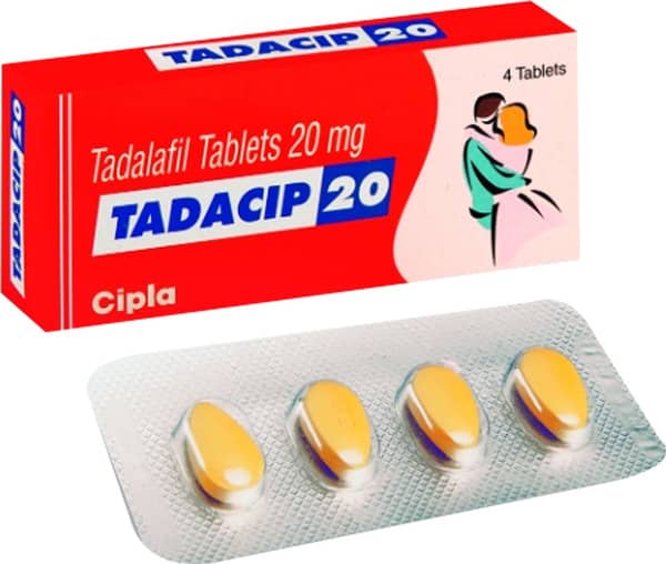 Tadacip 20mg Strip Of 4 Tablets