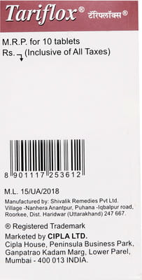 Tariflox 200mg Strip Of 10 Tablets