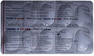 Taxim O Cv 200mg Strip Of 10 Tablets