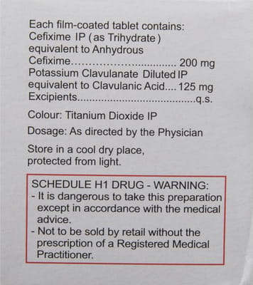 Taxim O Cv 200mg Strip Of 10 Tablets