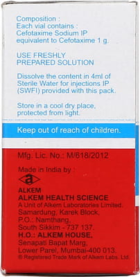 Taxim Vial Of 1gm Powder For Injection