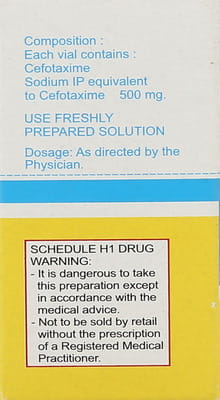 Taxim 500mg Dry Vial Of 1 Powder For Injection