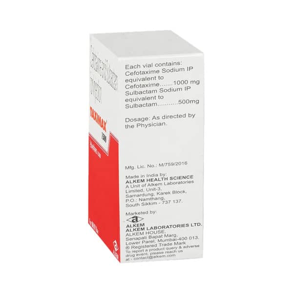 Taximax 1.5gm Dry Vial Of 1 Powder For Injection