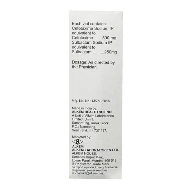 Taximax 750Mg Dry Vial Of 1 Powder For Injection