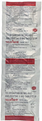 Tazloc Am 80mg Strip Of 10 Tablets