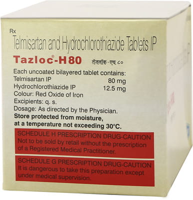 Tazloc H 80mg Strip Of 10 Tablets