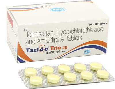 Tazloc Trio 40mg Strip Of 10 Tablets
