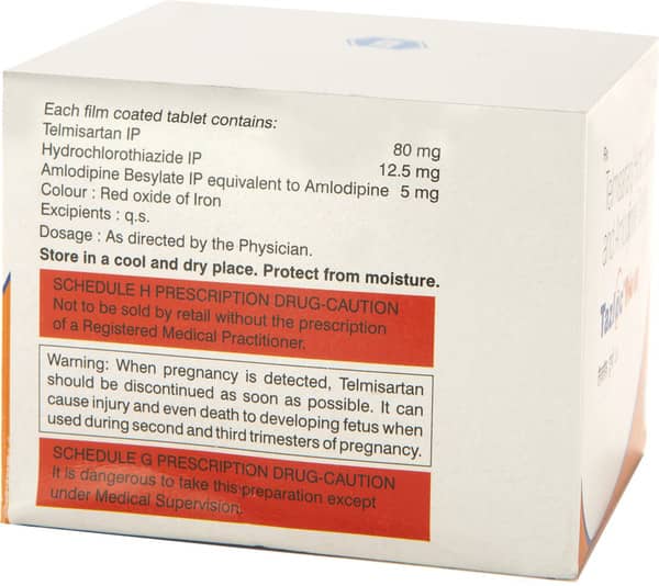 Tazloc Trio 80mg Strip Of 10 Tablets