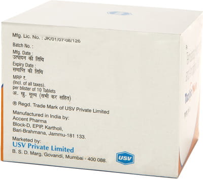 Tazloc Trio 80mg Strip Of 10 Tablets