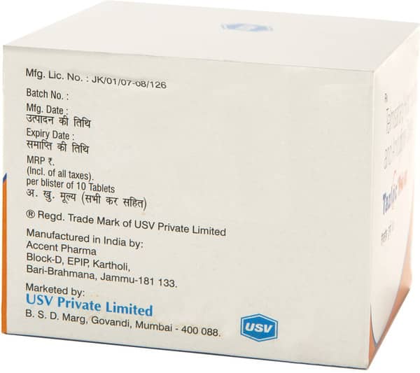 Tazloc Trio 80mg Strip Of 10 Tablets