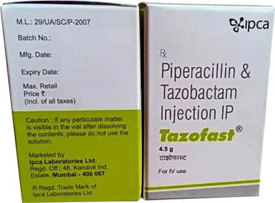 Tazofast 4.5gm Dry Vial Of 1 Powder For Injection