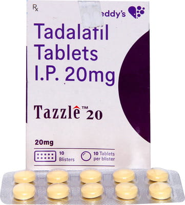 Tazzle (Tadalafil) 20mg Strip Of 10 Tablets