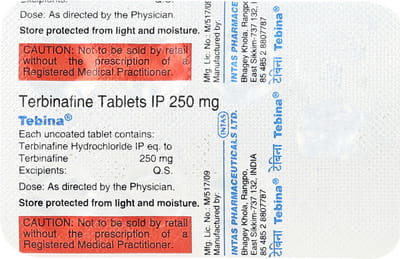 Tebina 250mg Strip Of 7 Tablets