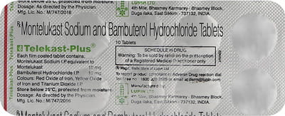 Telekast Plus Strip Of 10 Tablets