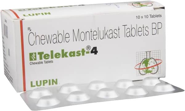 Telekast 4mg Strip Of 10 Chewable Tablets