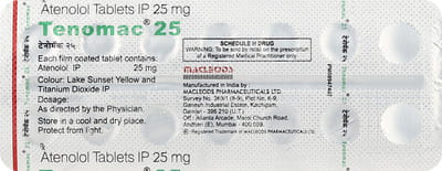 Tenomac 25mg Strip Of 14 Tablets