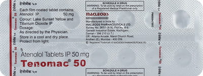 Tenomac 50mg Strip Of 14 Tablets