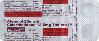 Tenoric 25mg Strip Of 10 Tablets