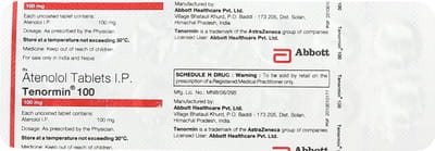 Tenormin 100mg Strip Of 14 Tablets