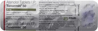 Tenormin 50mg Strip Of 14 Tablets