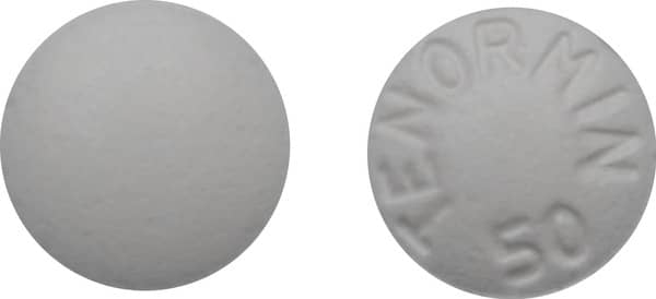 Tenormin 50mg Strip Of 14 Tablets