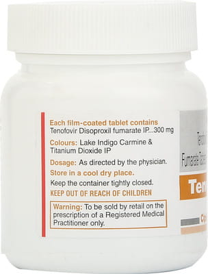 Tenvir 300mg Bottle Of 30 Tablets