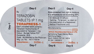 Terapress 1mg Strip Of 7 Tablets