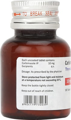 Thyrocab 10mg Bottle Of 100 Tablets