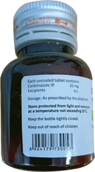 Thyrocab 20mg Bottle Of 100 Tablets