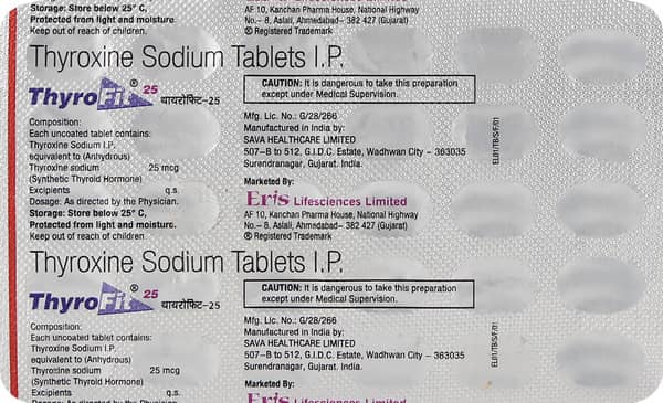 Thyrofit 25Mcg Tablet