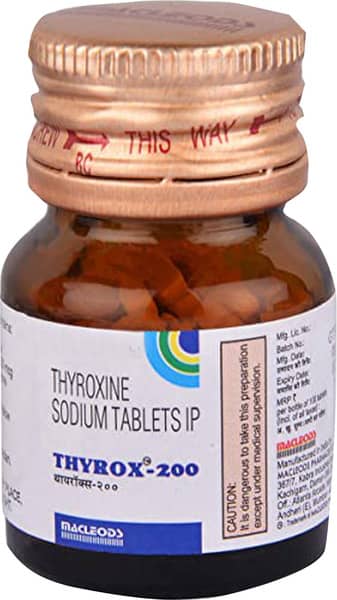 Thyrox 200mcg Bottle Of 100 Tablets