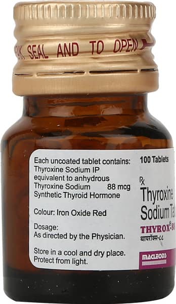 Thyrox 88Mcg Bottle Of 100 Tablets
