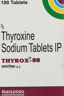 Thyrox 88mcg Bottle Of 100 Tablets