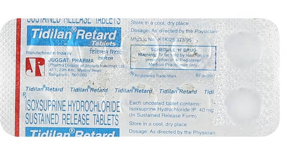 Tidilan Retard 40mg Strip Of 10 Tablets