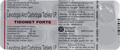 Tidomet Forte Strip Of 10 Tablets