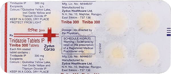 Tiniba 300mg Strip Of 10 Tablets