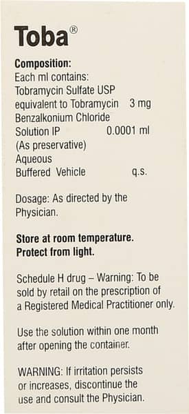 Toba Bottle Of 5Ml Eye Drops