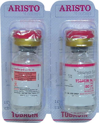 Tobacin 80mg Vial Of 2ml Injection